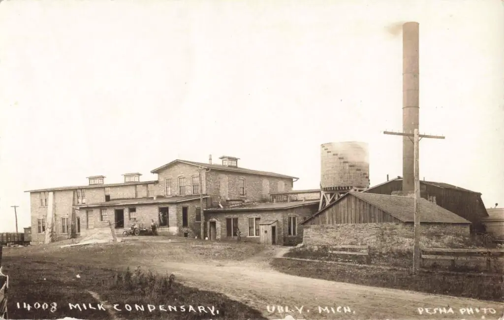 Historic milk condensary building in Michigan