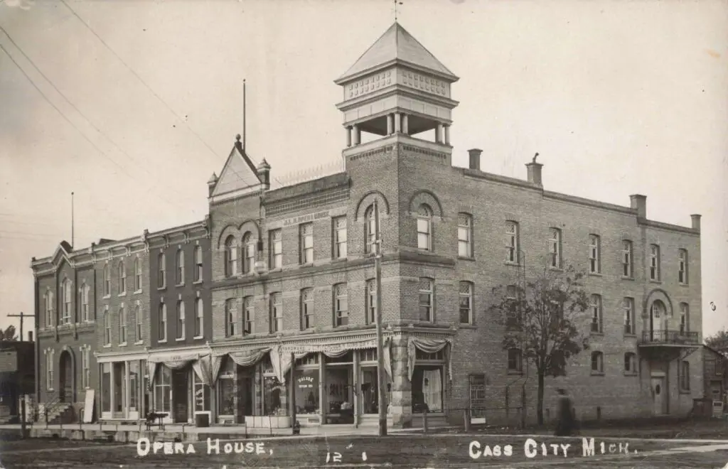 a building with a tower on the corner