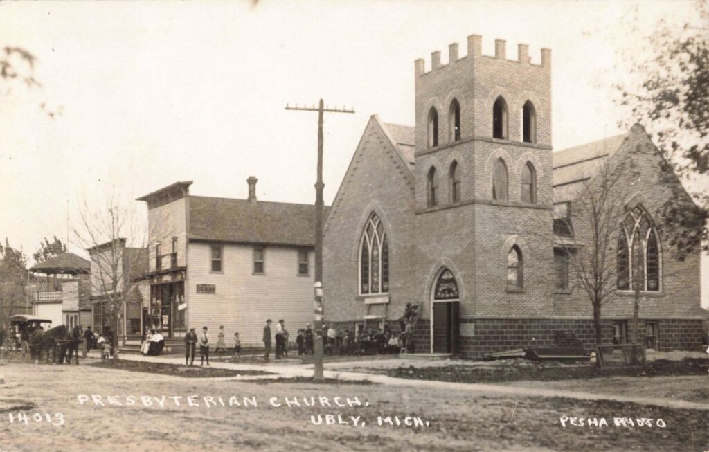 Historic church in small town