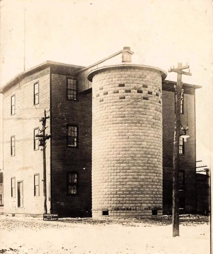 Grain Elevator Built By The Marine City Roller Mill Co