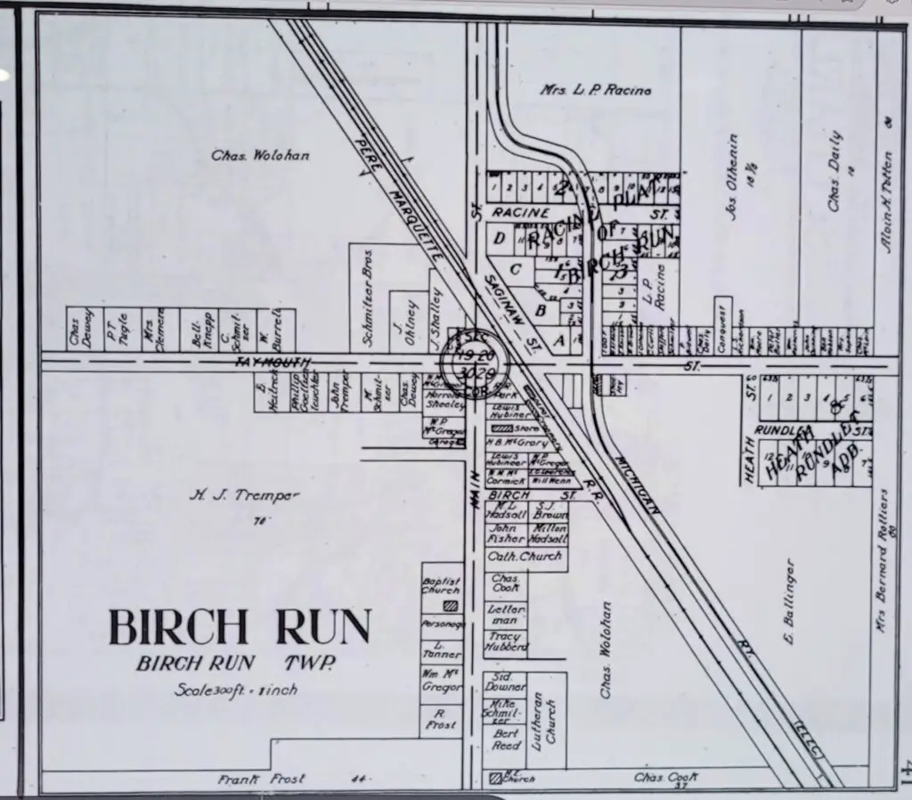 Map of Birch Run Township, Michigan
