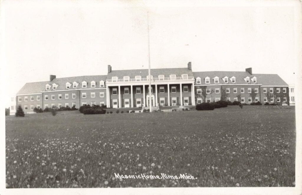 Historic Masonic Home building exterior.