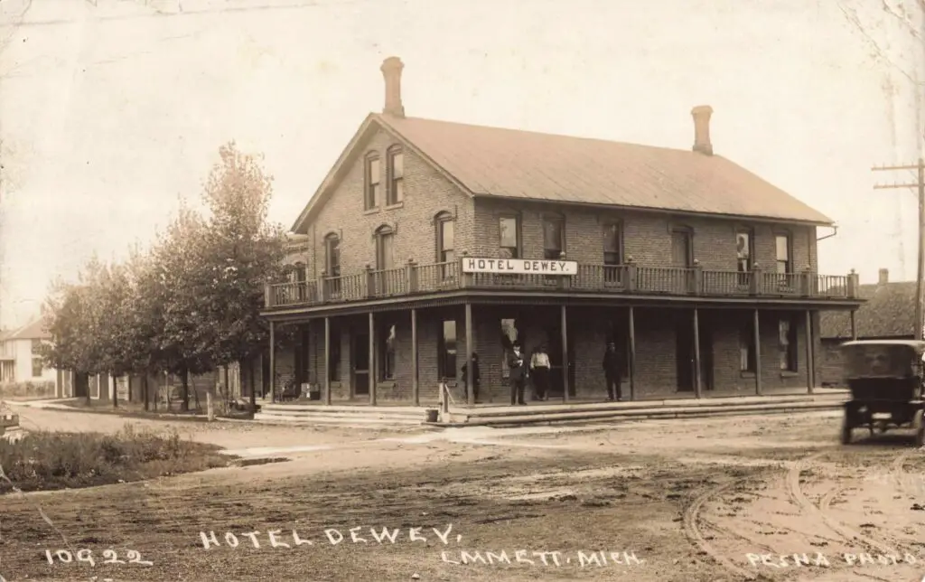 Historic Hotel Dewey in Emmett, Michigan