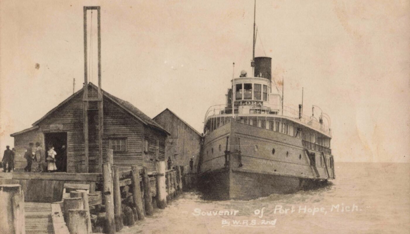 Sidewheel Steamer FLORA at Port Hope