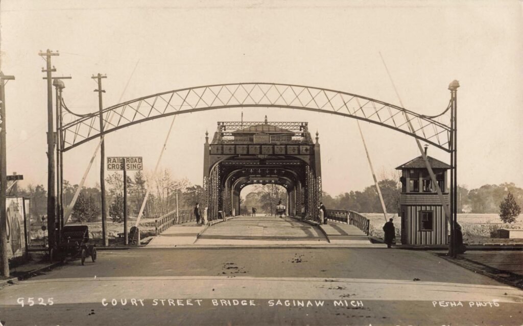 Historic bridge in Saginaw, Michigan