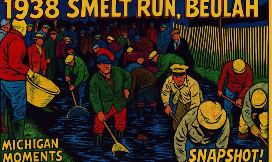 Beulah Michigan Smelt Run Frenzy – 1938