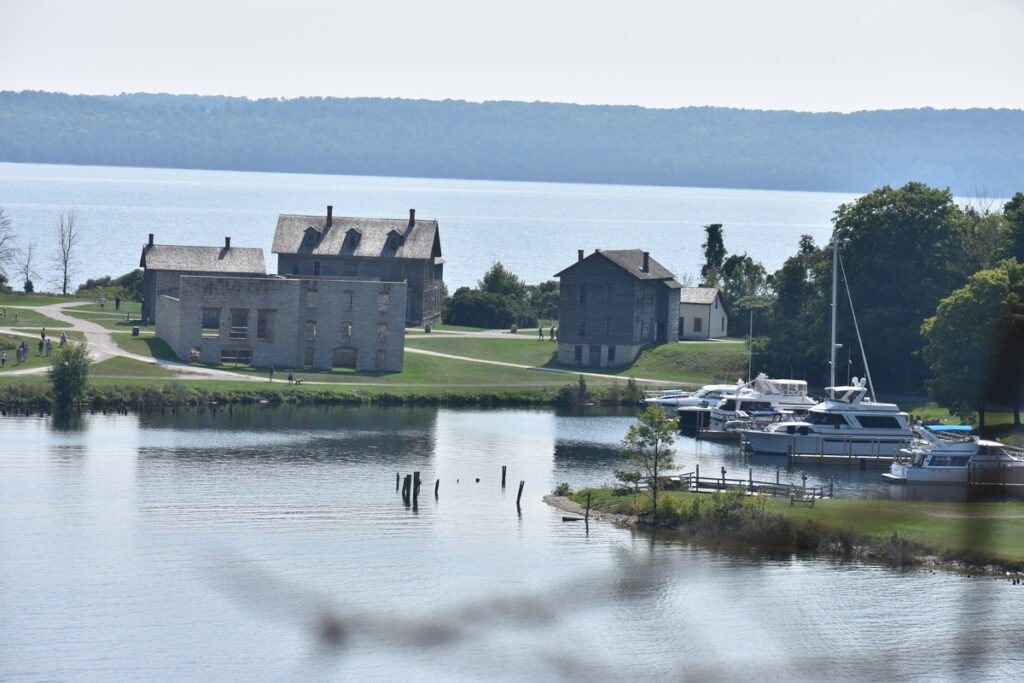 Historic buildings by the waterfront