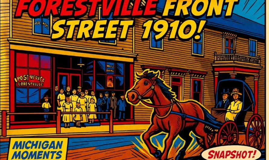 N.C. Potts General Store & Post Office Forestville Michigan c.1910