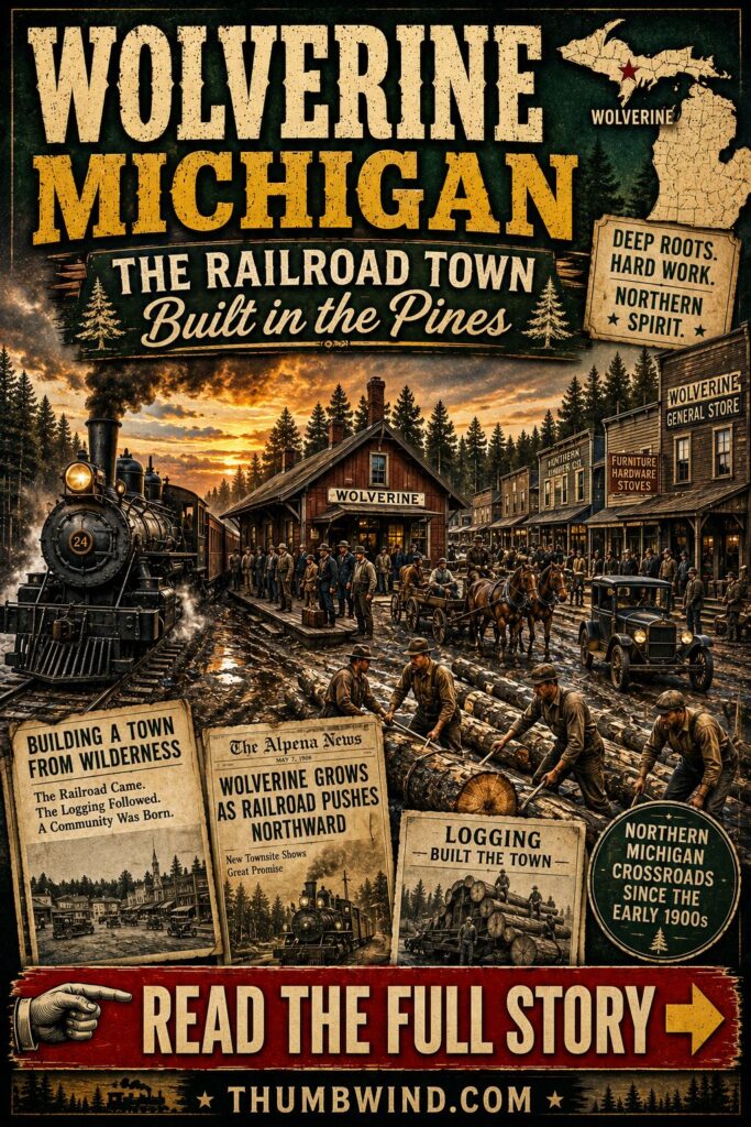 Historic railroad town in Michigan