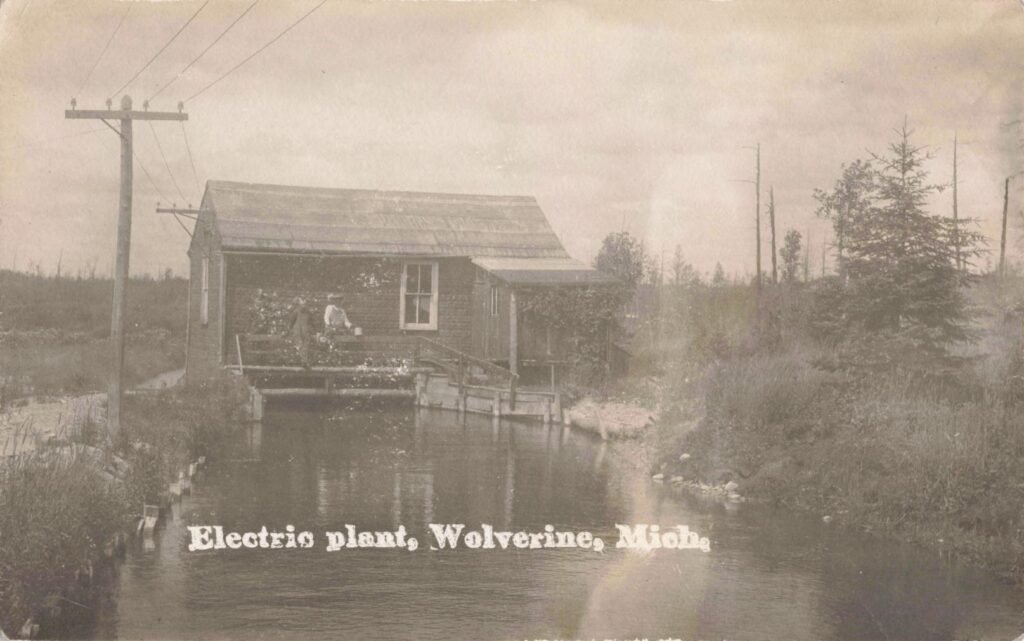 Historic electric plant by water