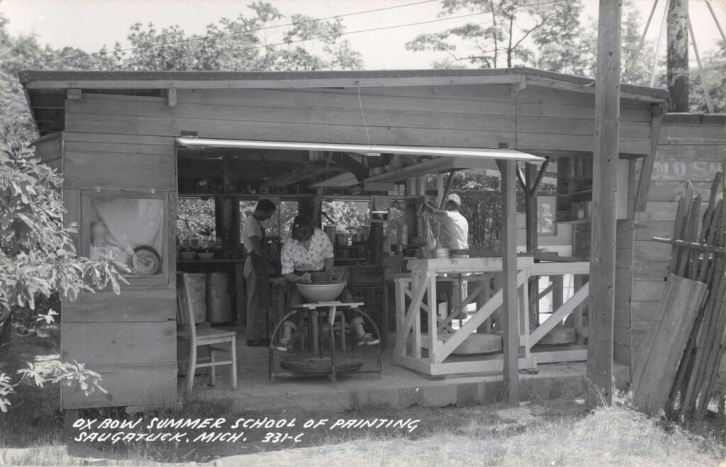 Art students at summer painting school