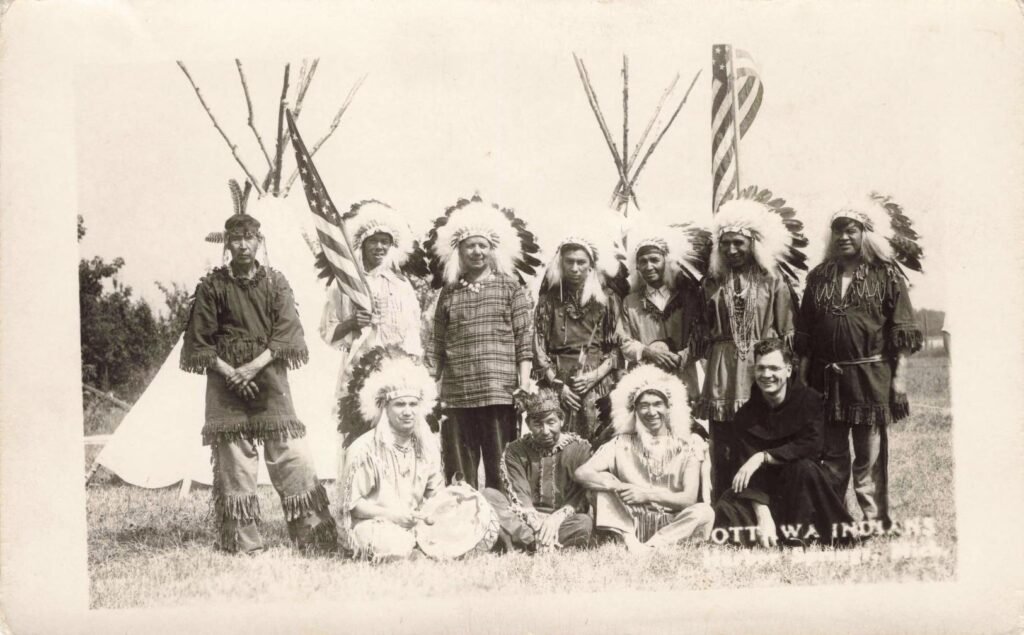 Group of people in traditional attire.