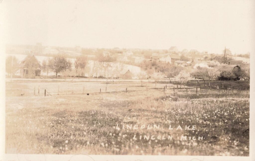 Scenic view of Lincoln Lake, Michigan.