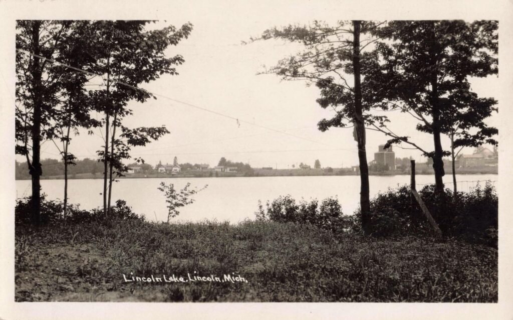 Scenic view of Lincoln Lake, Michigan.