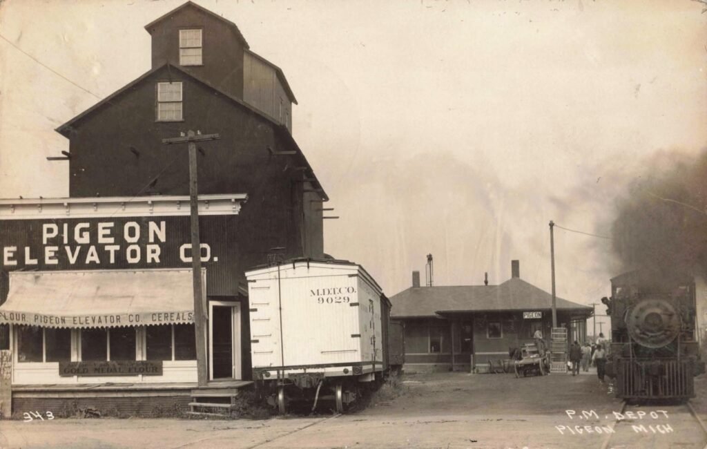 Historic train station and elevator.