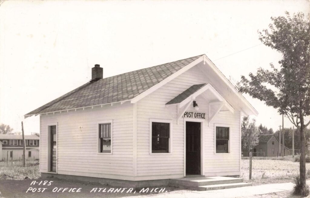 Historic post office in Atlanta, Michigan.