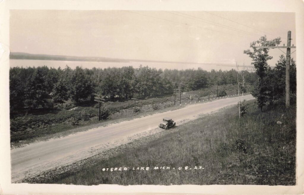 Vintage car near Otsego Lake