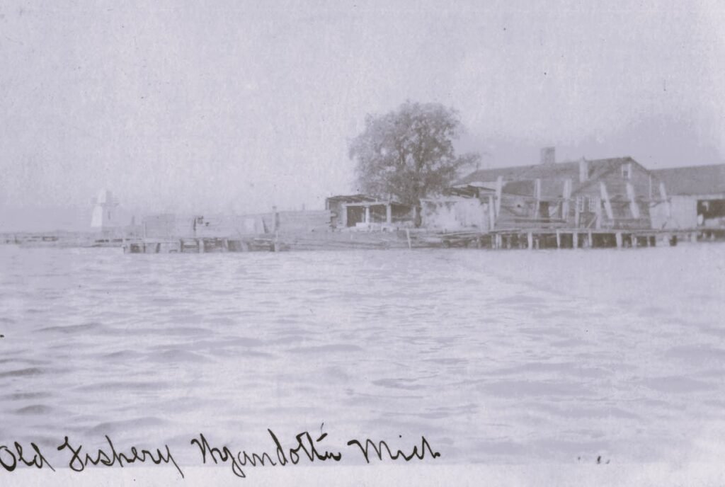 Old fishing dock in Michigan.