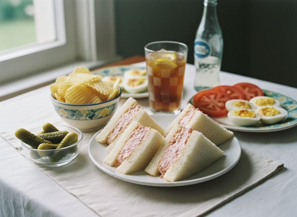 Classic sandwich meal with sides