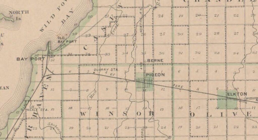 Map of Pigeon and Berne