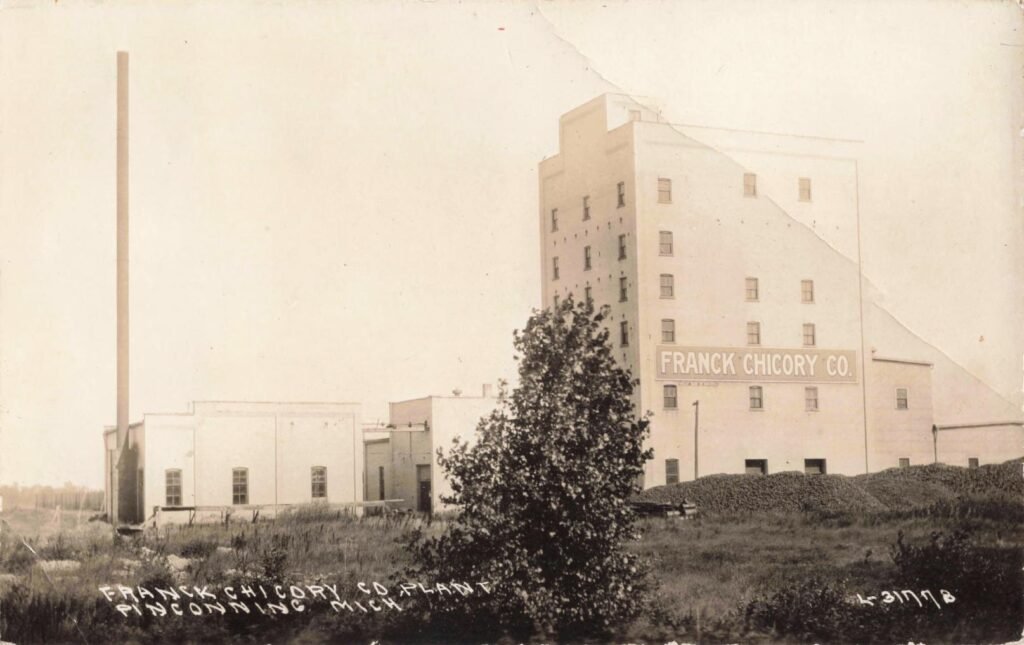 Old factory building in rural setting