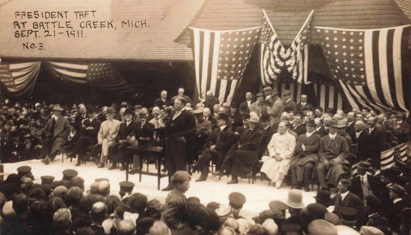 President Taft at Battle Creek, Mich. Sept. 21, 1911