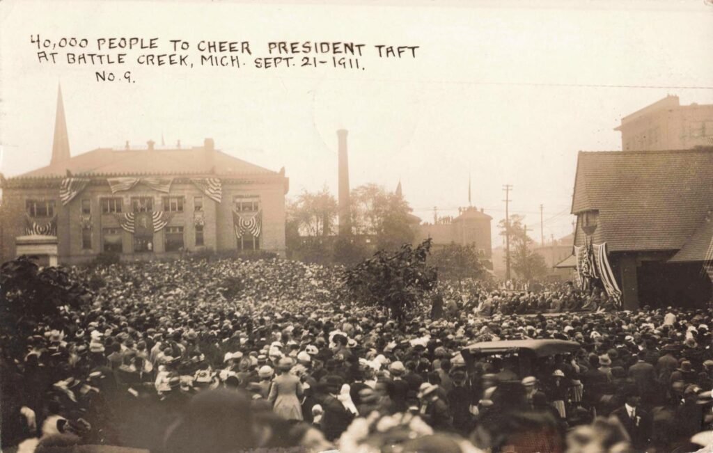 40,000 People to Cheer President Taft at Battle Creek, Mich. Sept. 21-1911
