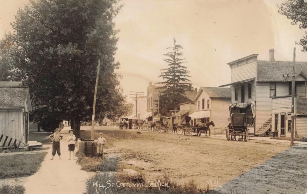 History of Ortonville Michigan - Main Street