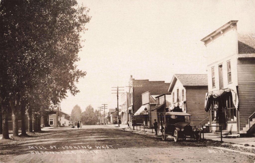 Ortonville Mill Street about 1910