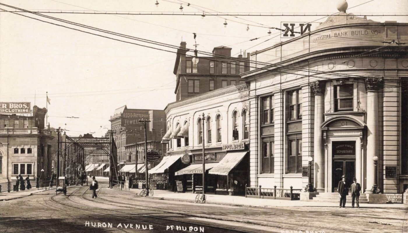 Huron Ave Port Huron c1918