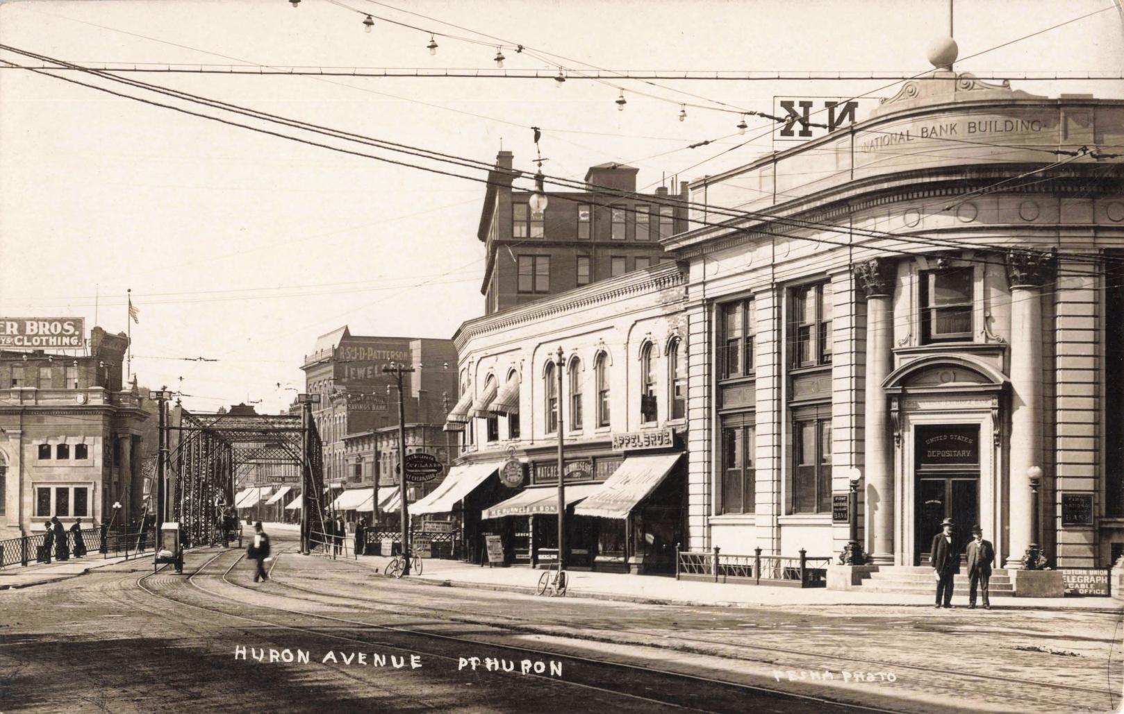 Huron Ave Port Huron c1918