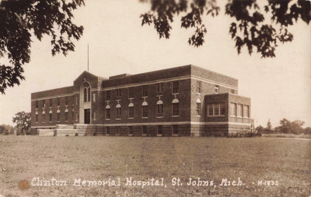  Clinton Memorial Hospital, St. Johns.
