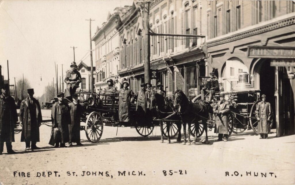 Fire Department, St. Johns, dated “8-5-21.”