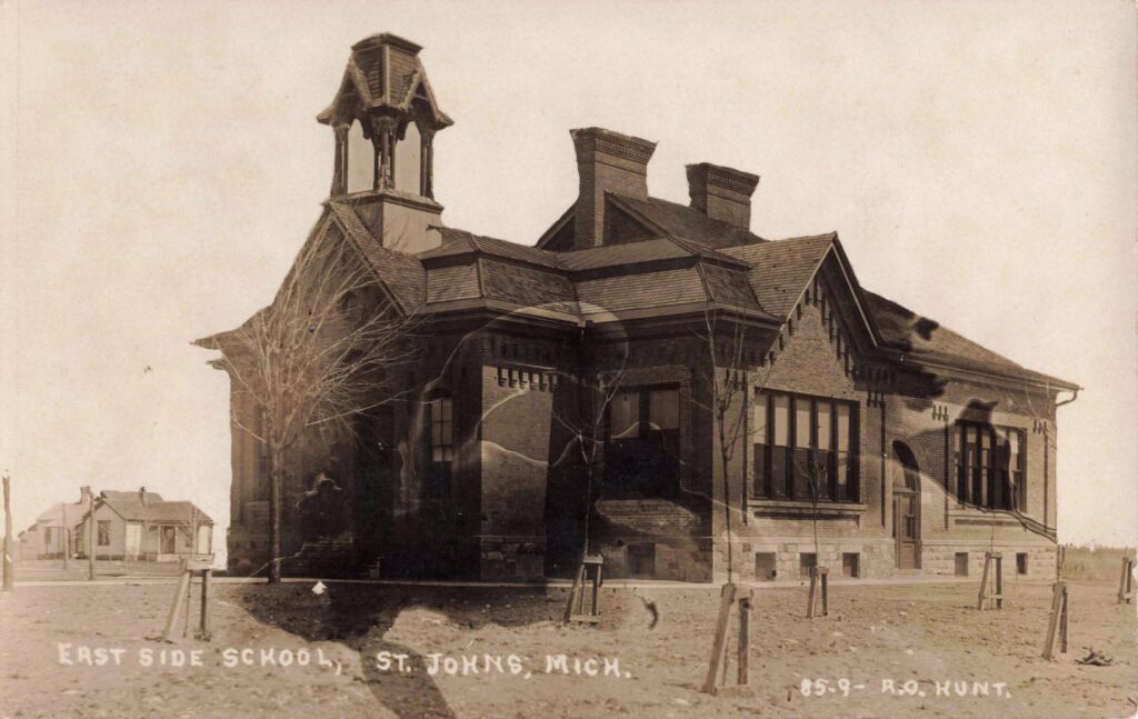 East Side School, St. Johns, dated “8-5-09.”
