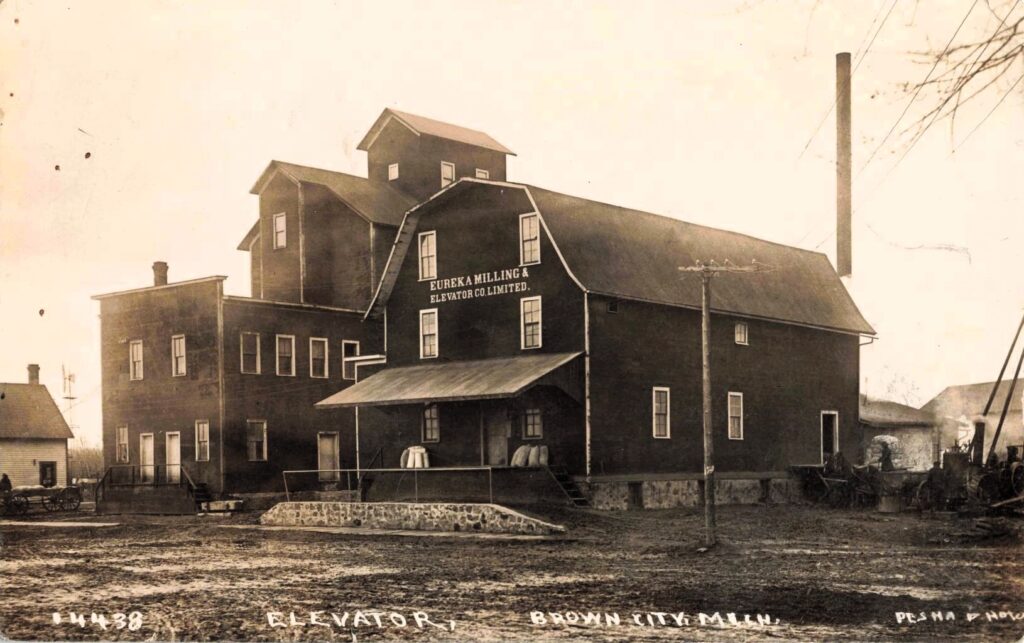 Historic milling building in Brown City