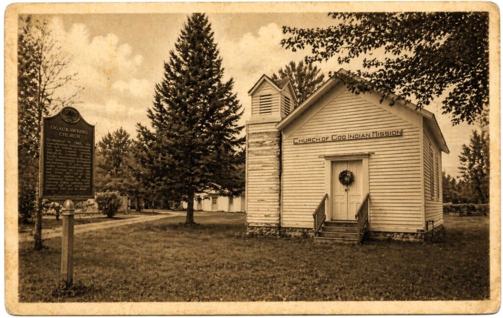 An artist rendering of the Ogaukawning Church