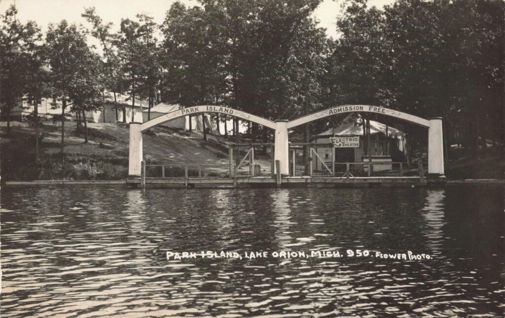 history of park island in lake orion