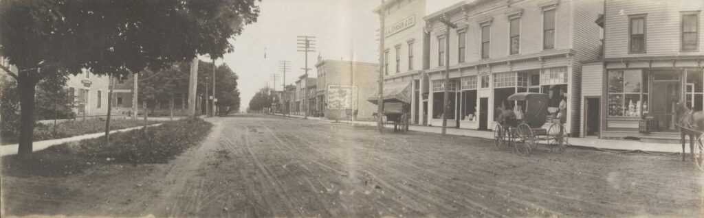 Sparta Street Scene in the ealry 1900s.
