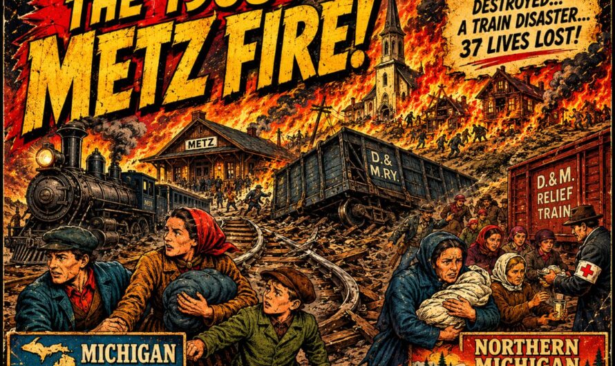 History of The 1908 Metz Fire Michigan – The Shocking Day a Railroad Village Burned