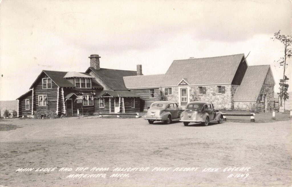 Main Lodge And Tap Room, Alligator Point Resort, Lake Gogebic, Marenisco Mich