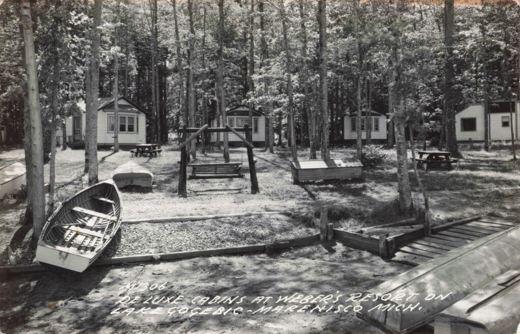 Deluxe cabins at Weber’s Resort on Lake Gogebic in Marenisco, Michigan.