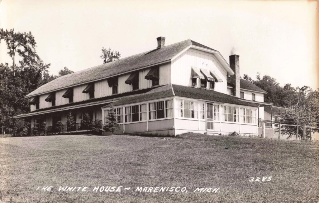 White House Resort building near Lake Gogebic in Marenisco, Michigan.