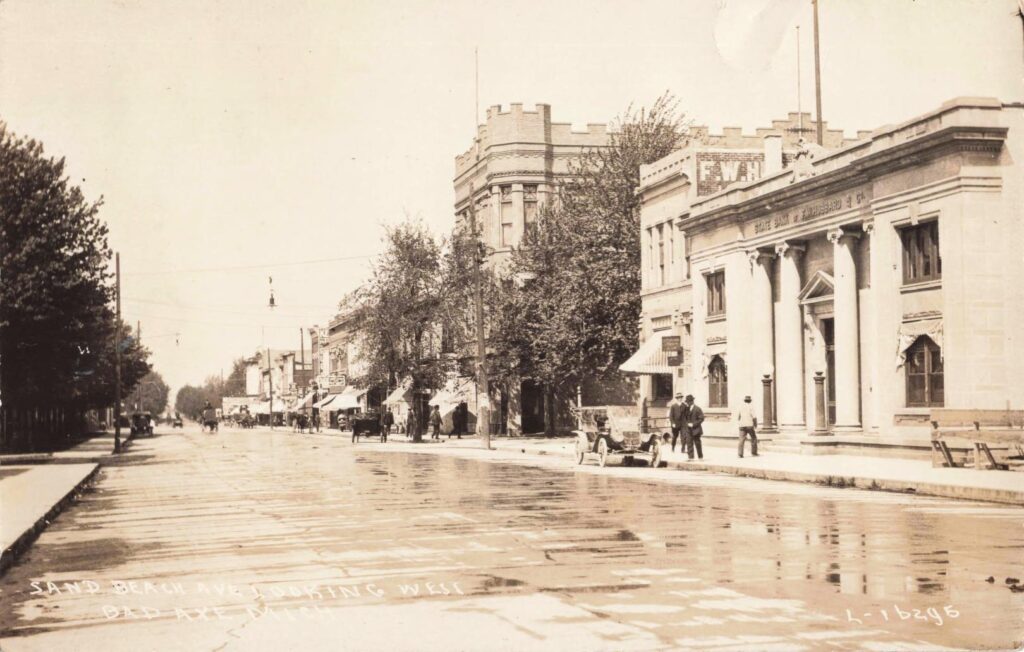 Sand Beach Avenue looking west