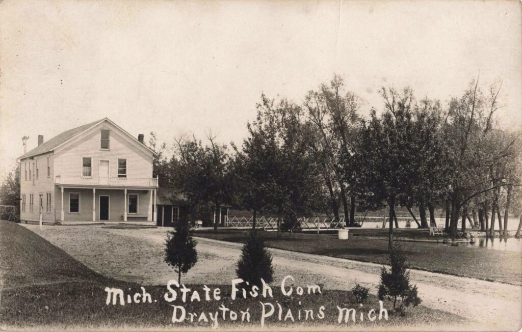 Historic fish commission building, Michigan.