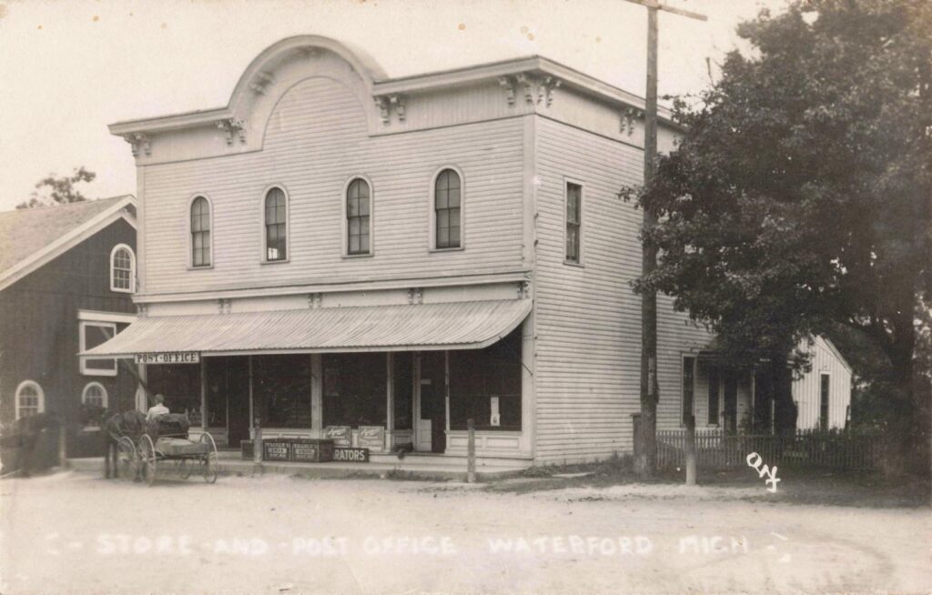 Historic store and post office building.