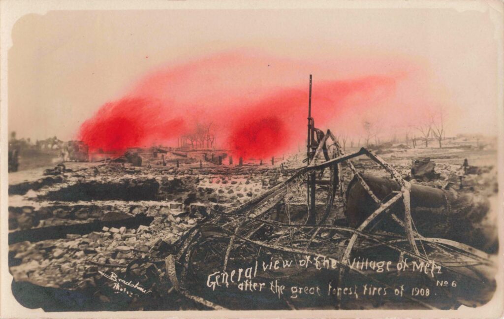 Devastation after the 1908 fires.