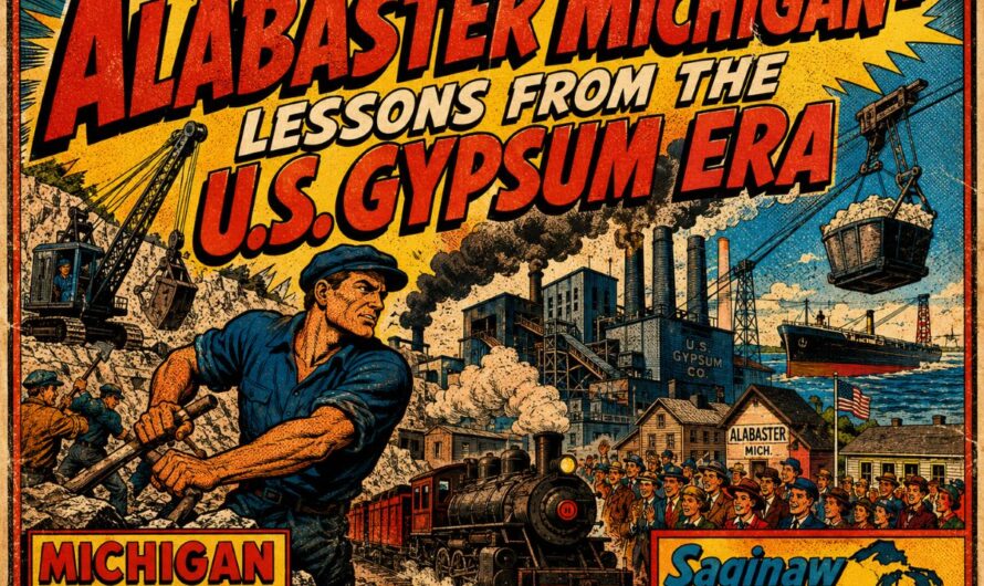 The Amazing History of Alabaster Michigan – 14 Powerful Scenes From a Ghost Gypsum Town