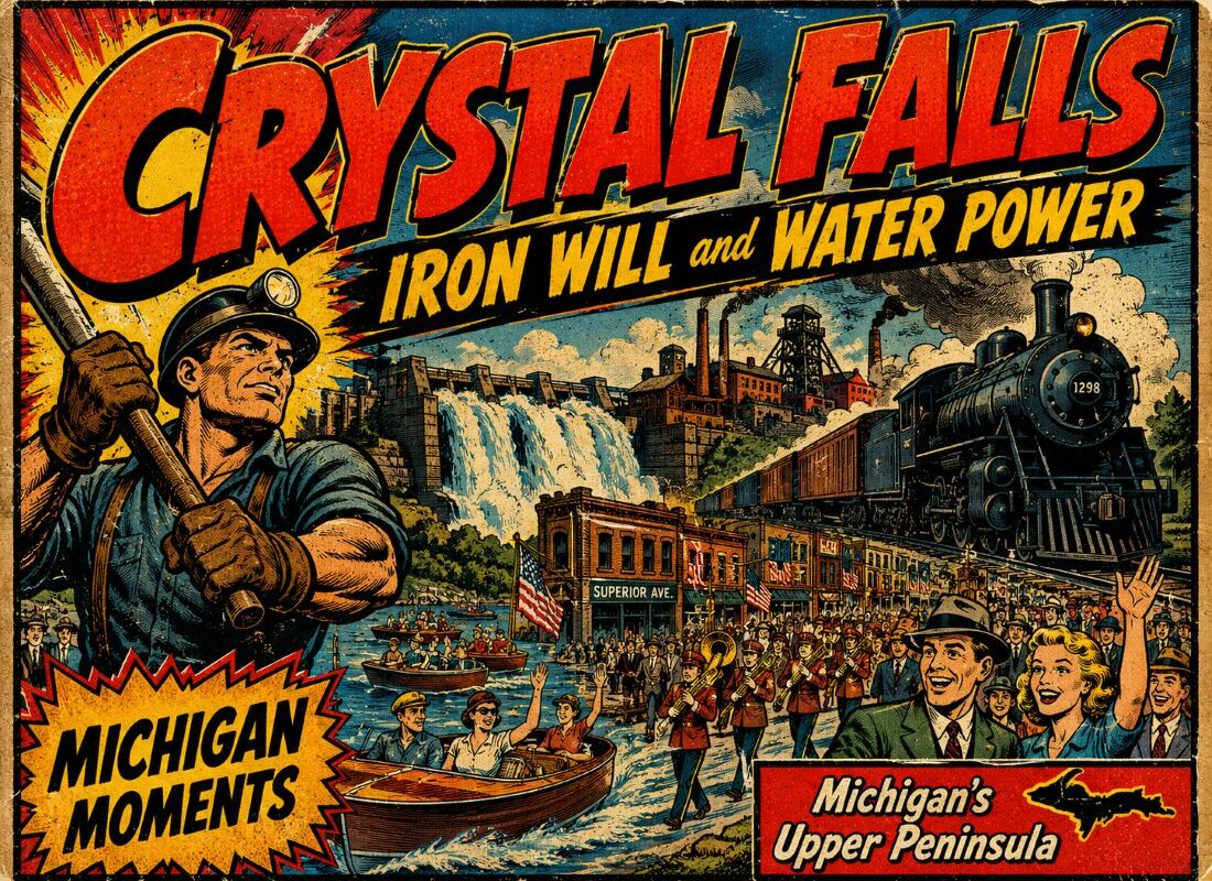 History of Crystal Falls Michigan