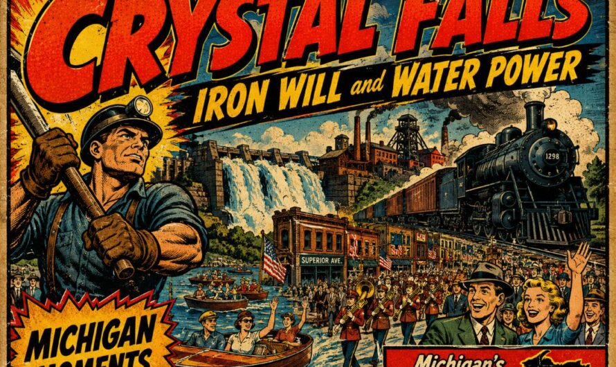 History of Crystal Falls Michigan – 10 Stunning Photos From Its Iron Mining Past (1900–1949)