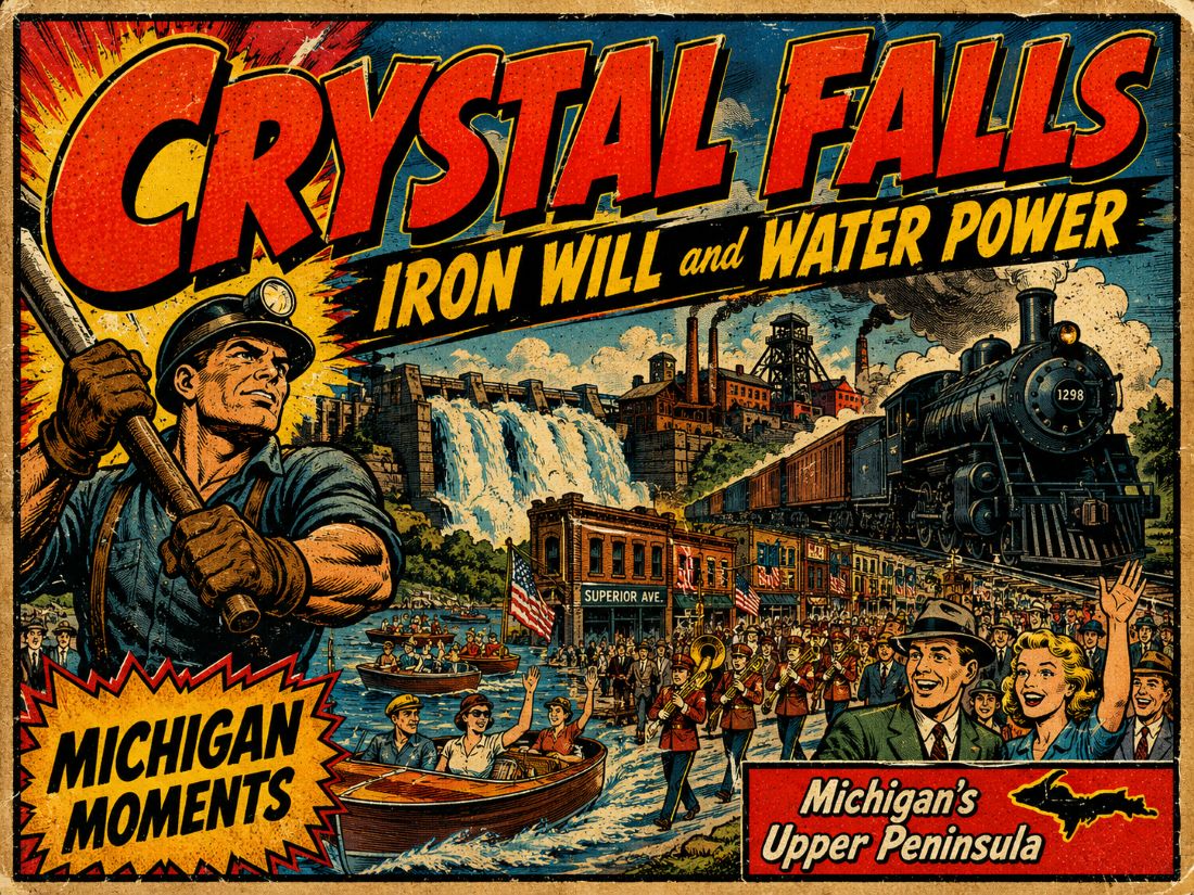 History of Crystal Falls Michigan